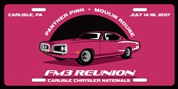 2017 Chrysler Nationals- FM3 License Plate