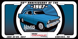 2017 Chevrolet Nationals- Nova License Plate